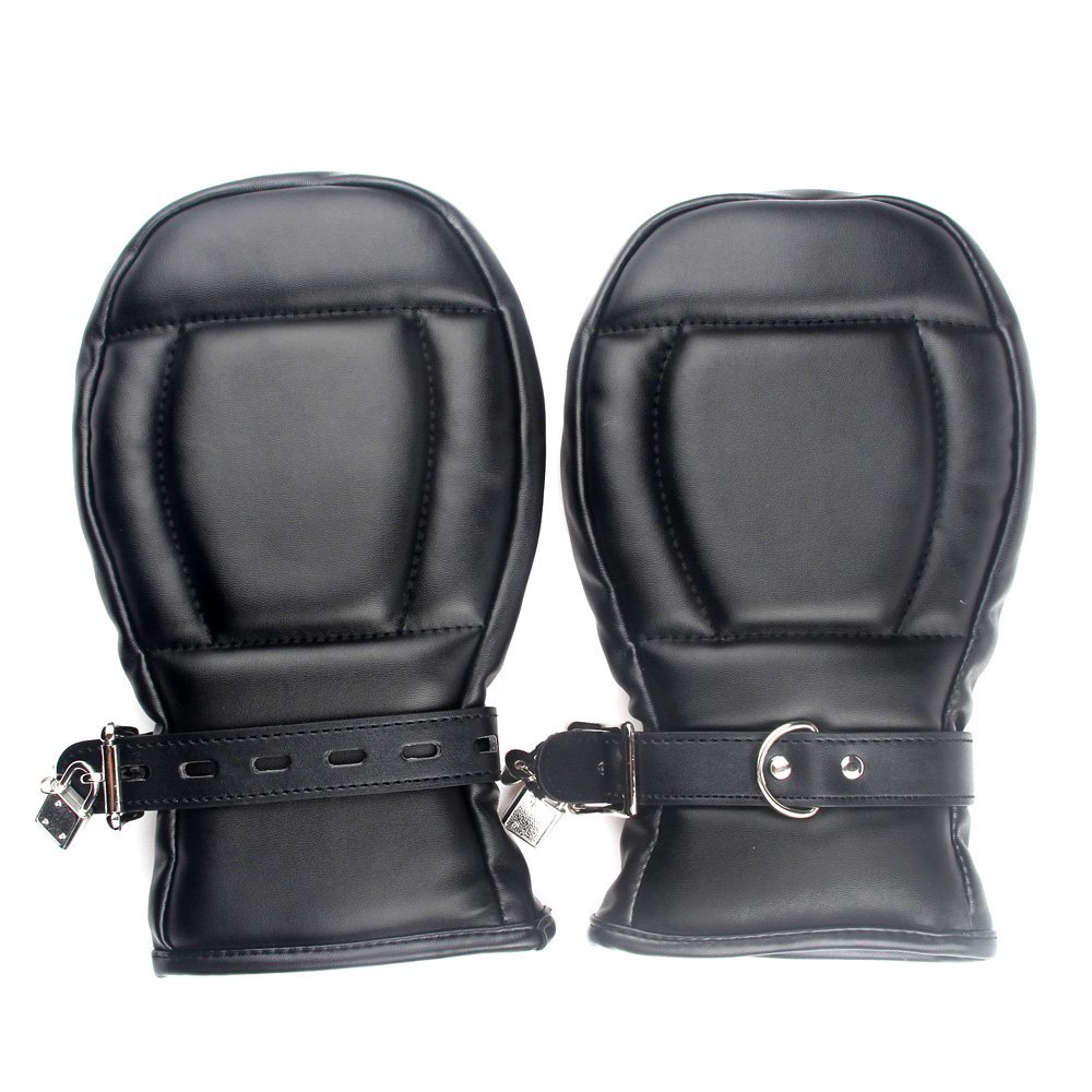 Bondage Gimp Dog Paws Lockable Mitts Locking Dog Palm
